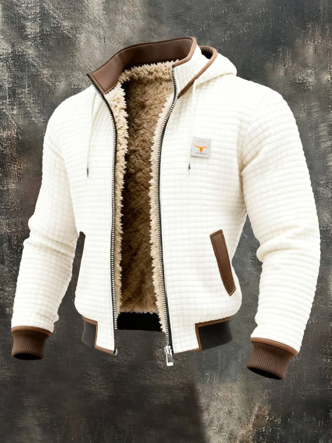 Varel | Giacca rétro con cappuccio e zip