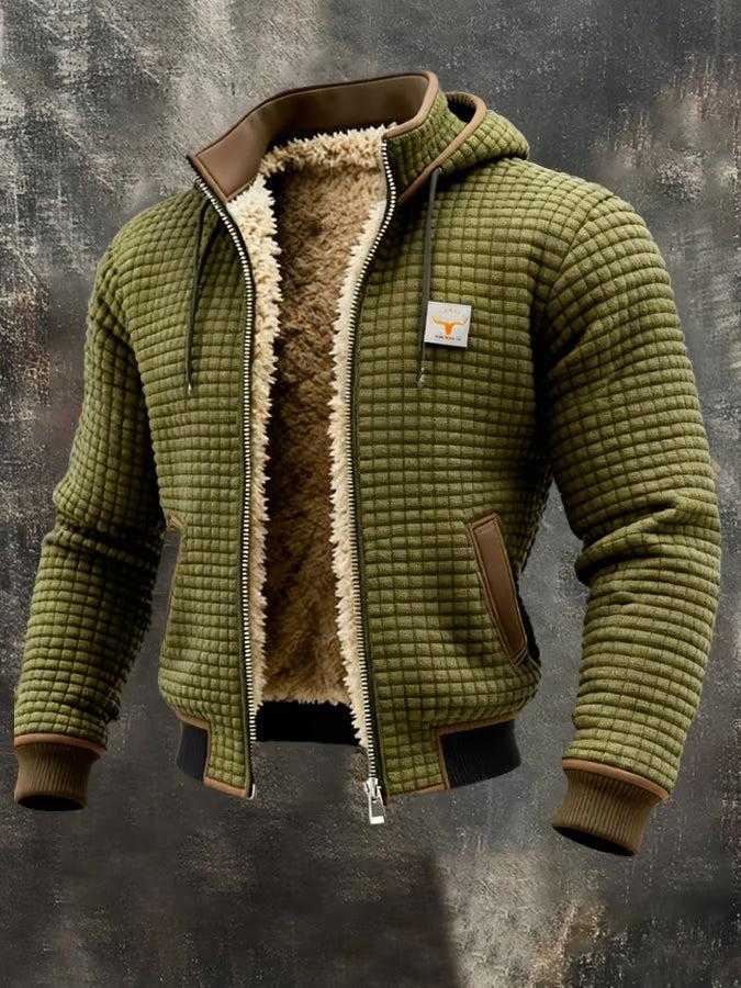 Varel | Giacca rétro con cappuccio e zip