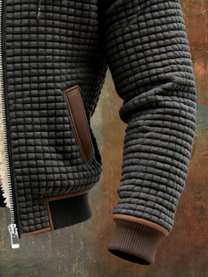 Varel | Giacca rétro con cappuccio e zip